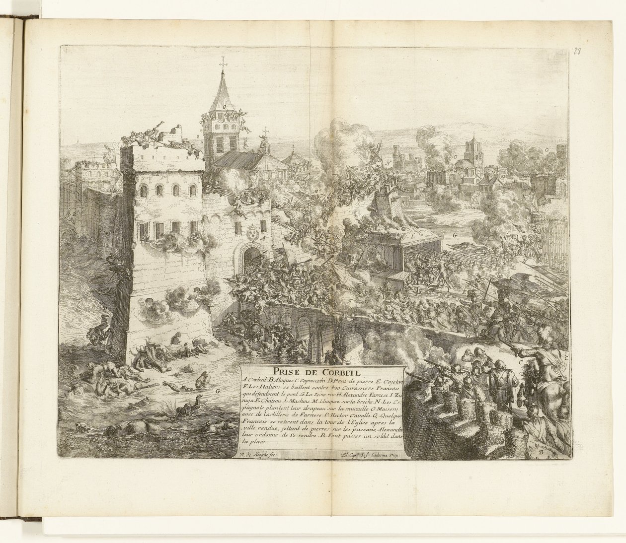 Capture of Corbeil, 1590 by Romeyn de Hooghe