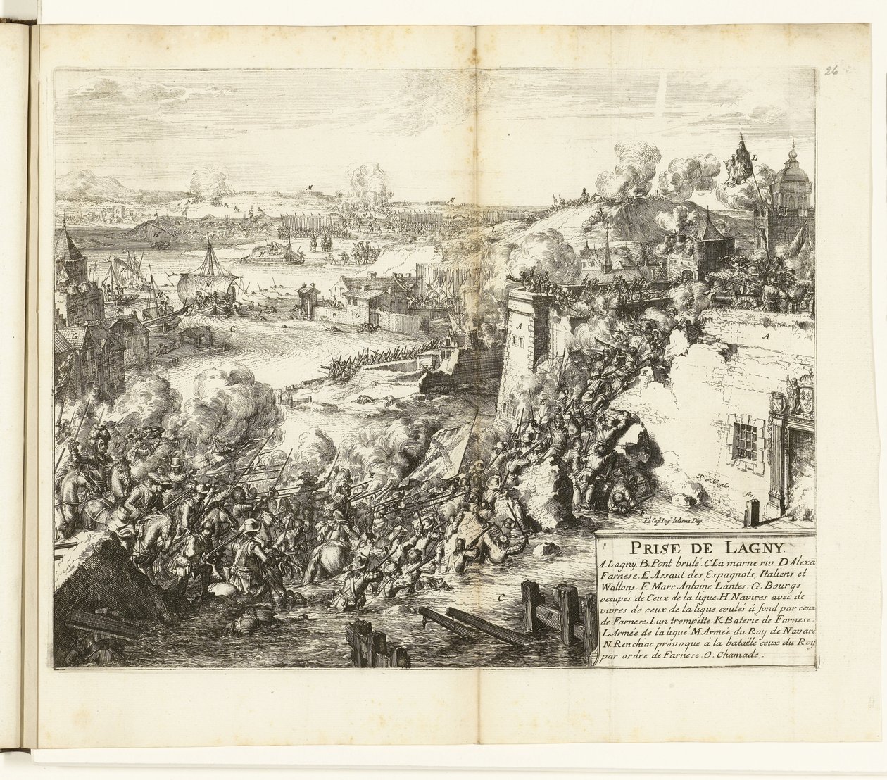 Capture of Lagny, 1589-1590 by Romeyn de Hooghe