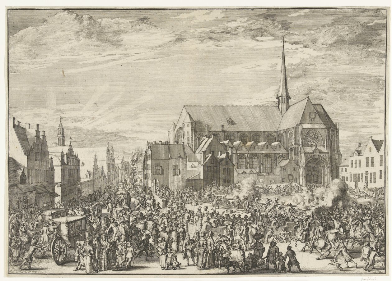 Entry of Leopold I into Brussels, 1686 by Romeyn de Hooghe