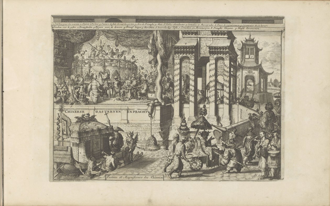 Reception Ceremony with the Chinese by Romeyn de Hooghe