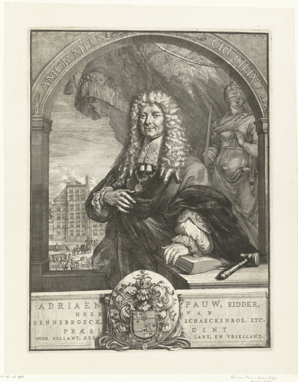 Portrait of Adriaen Pauw by Romeyn de Hooghe