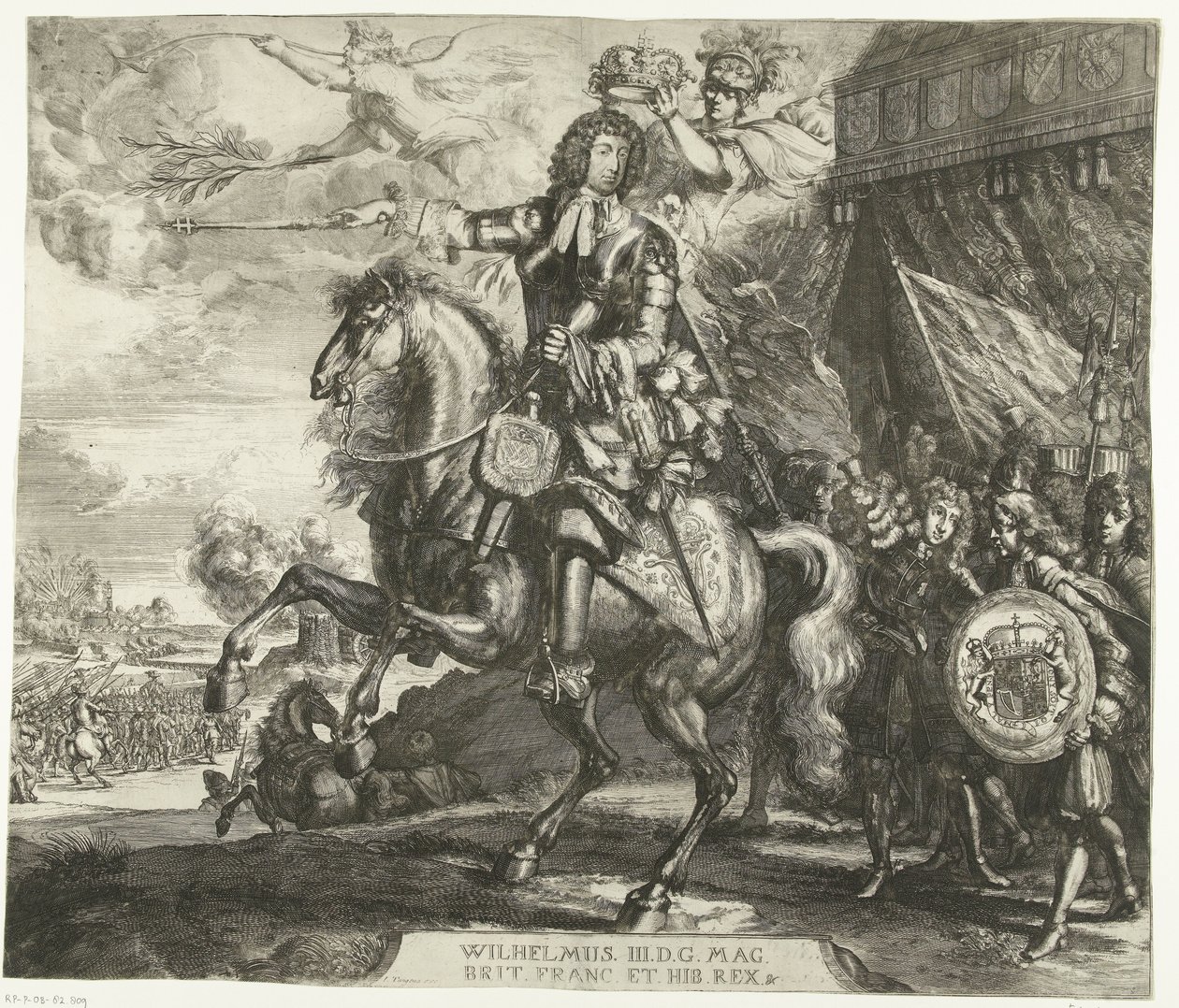 Equestrian Portrait of William III, Prince of Orange by Romeyn de Hooghe