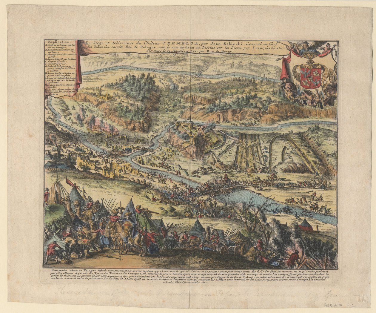 The Siege of Trembowla in 1675, 1690 by Romeyn de Hooghe
