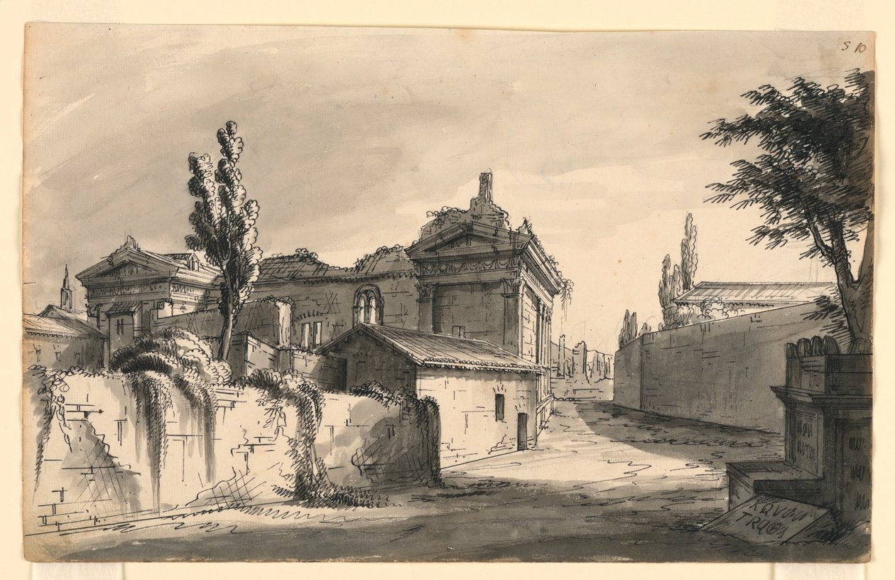 Stage Design, Antique Buildings by Romolo Achille Liverani