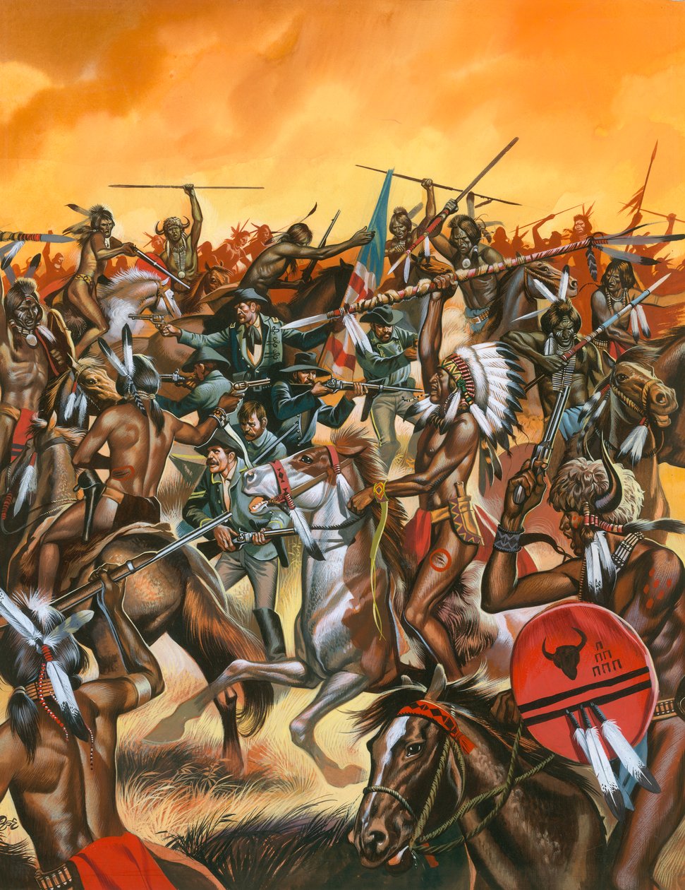 Battle of Little Bighorn by Ron Embleton