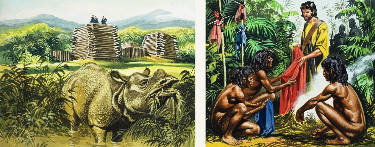 Marco Polo in Sumatra by Ron Embleton