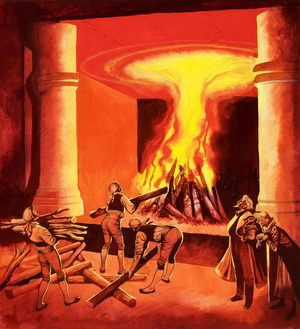 Roaring Fire by Ron Embleton