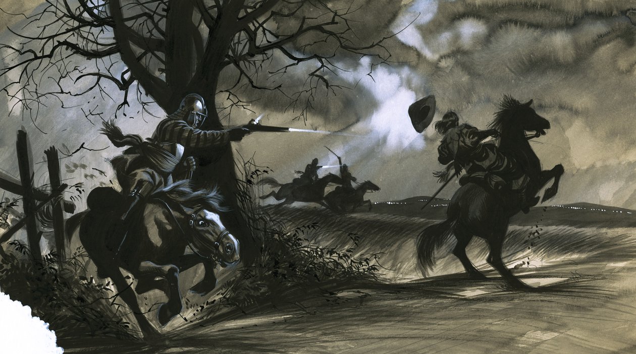 The Farmer who Ruled England, Death and Glory on the Moor by Ron Embleton