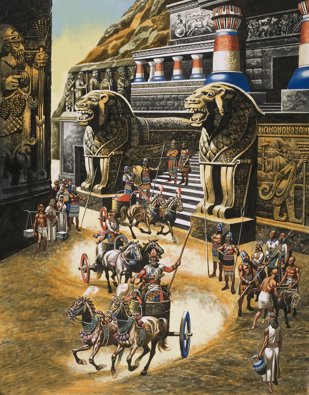 The Mountain Stronghold of the Warlike Hittites, Hattusas by Ron Embleton