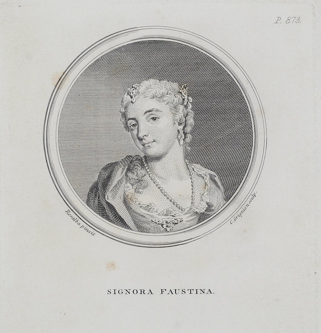 Signora Faustina, from 