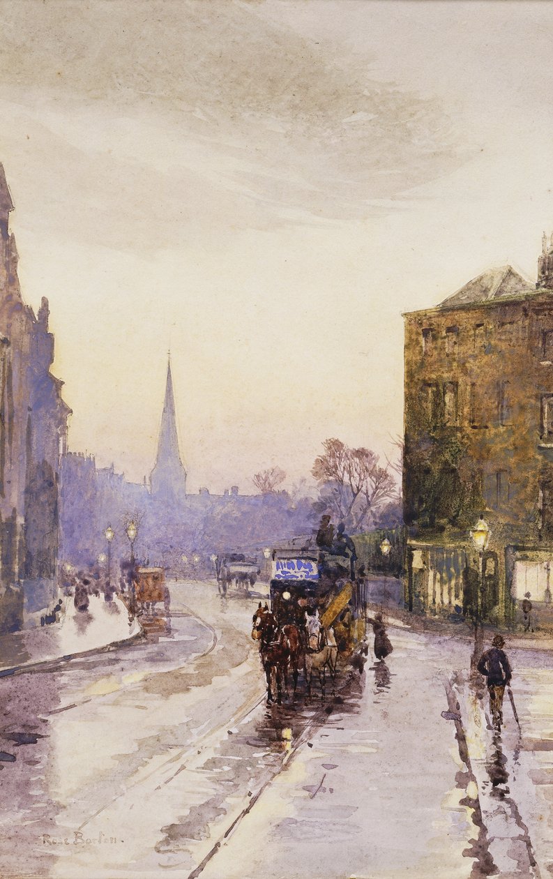 Catching the Tram in Nassau Street, Dublin by Rose Maynard Barton