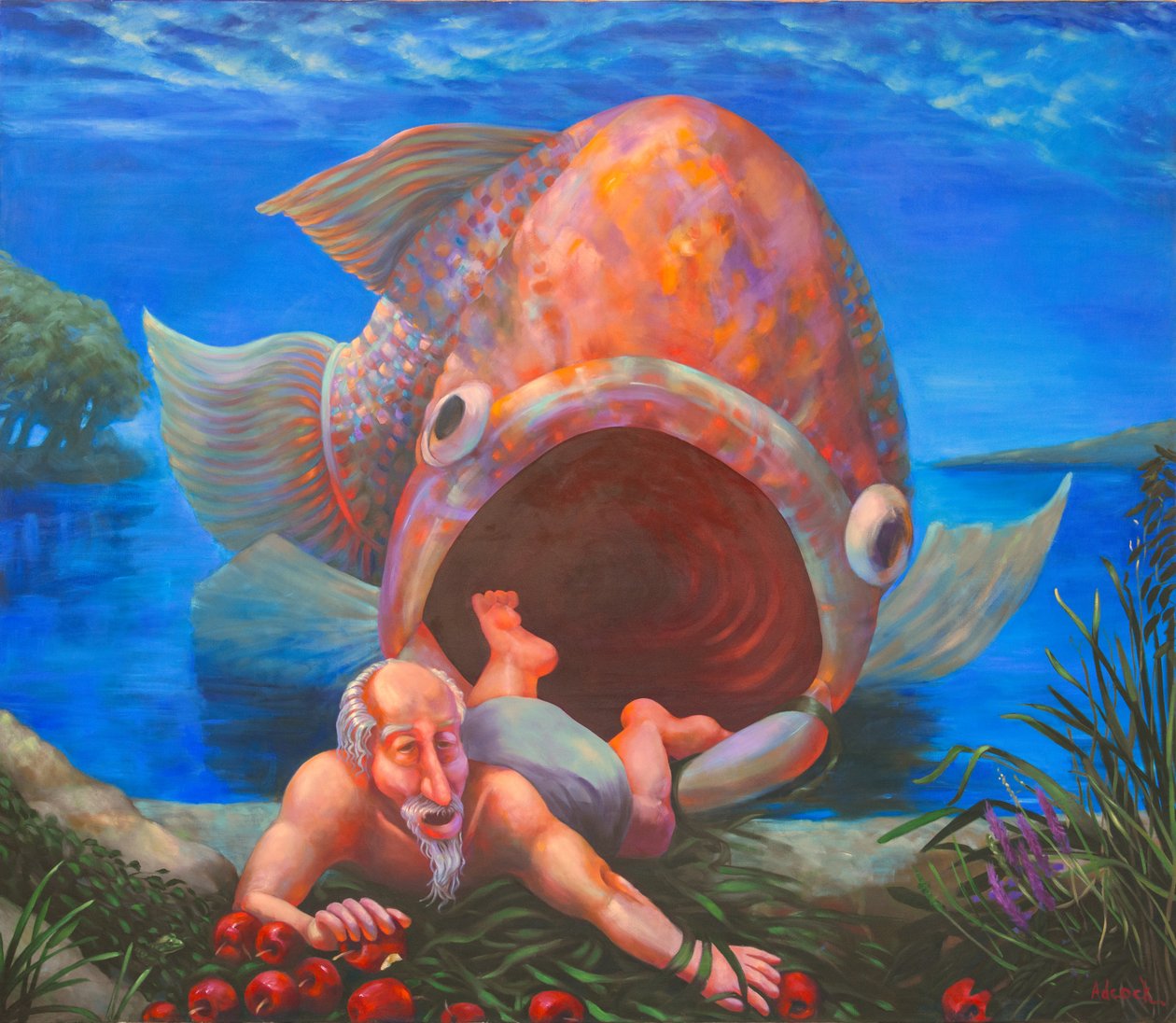 The Arrival of Jonah at Nineveh by Rosemarie Adcock