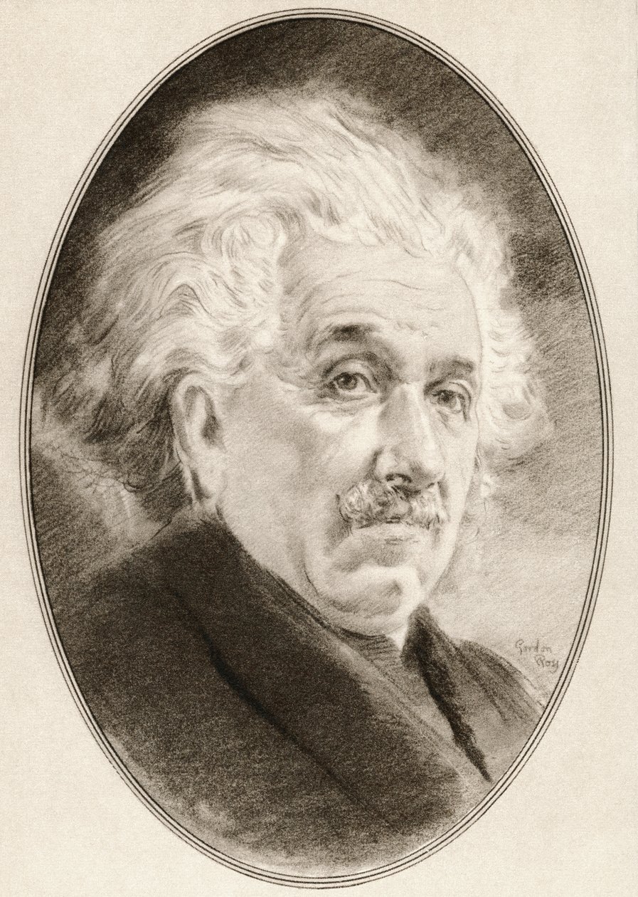 Albert Einstein, from Living Biographies of Great Scientists by Ross Gordon