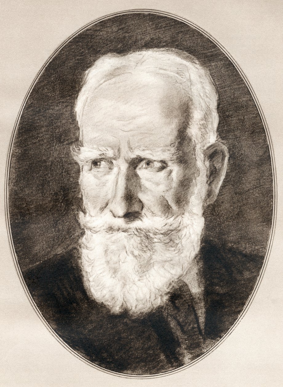 George Bernard Shaw, from Living Biographies of Famous Men by Ross Gordon