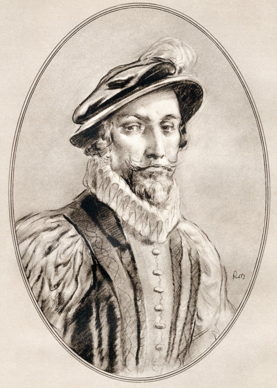 Sir Walter Raleigh, from Living Biographies of Famous Men by Ross Gordon