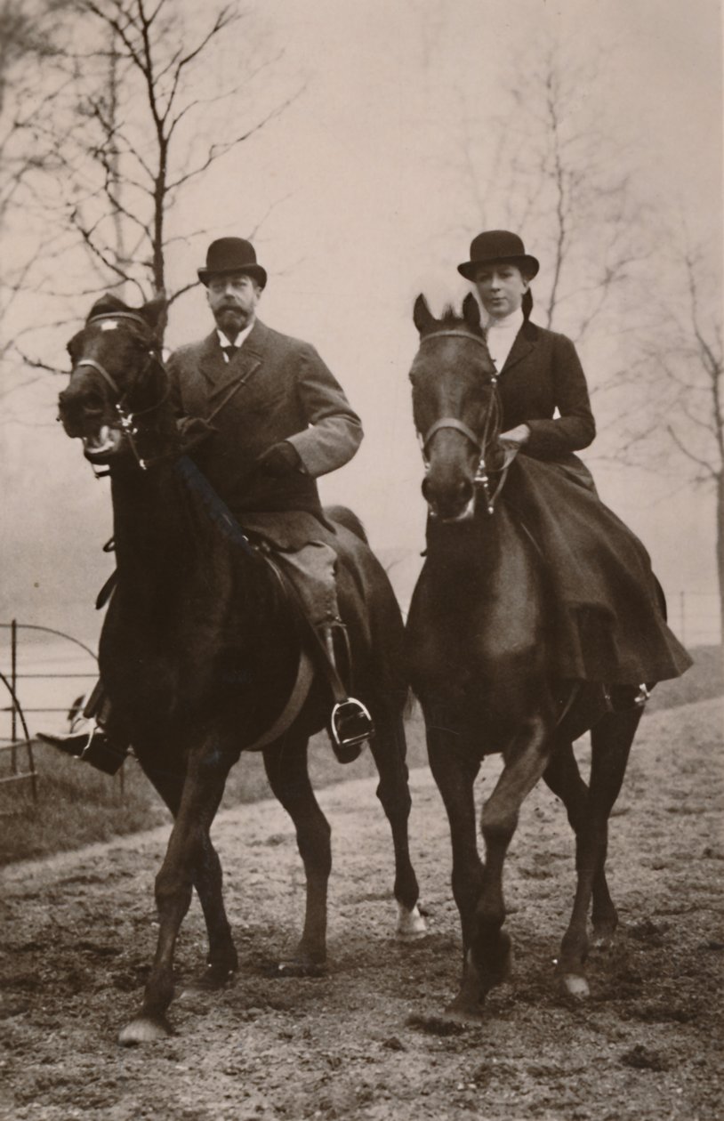 H.M. King George V and Princess Mary, 1914 by Rotary Photo