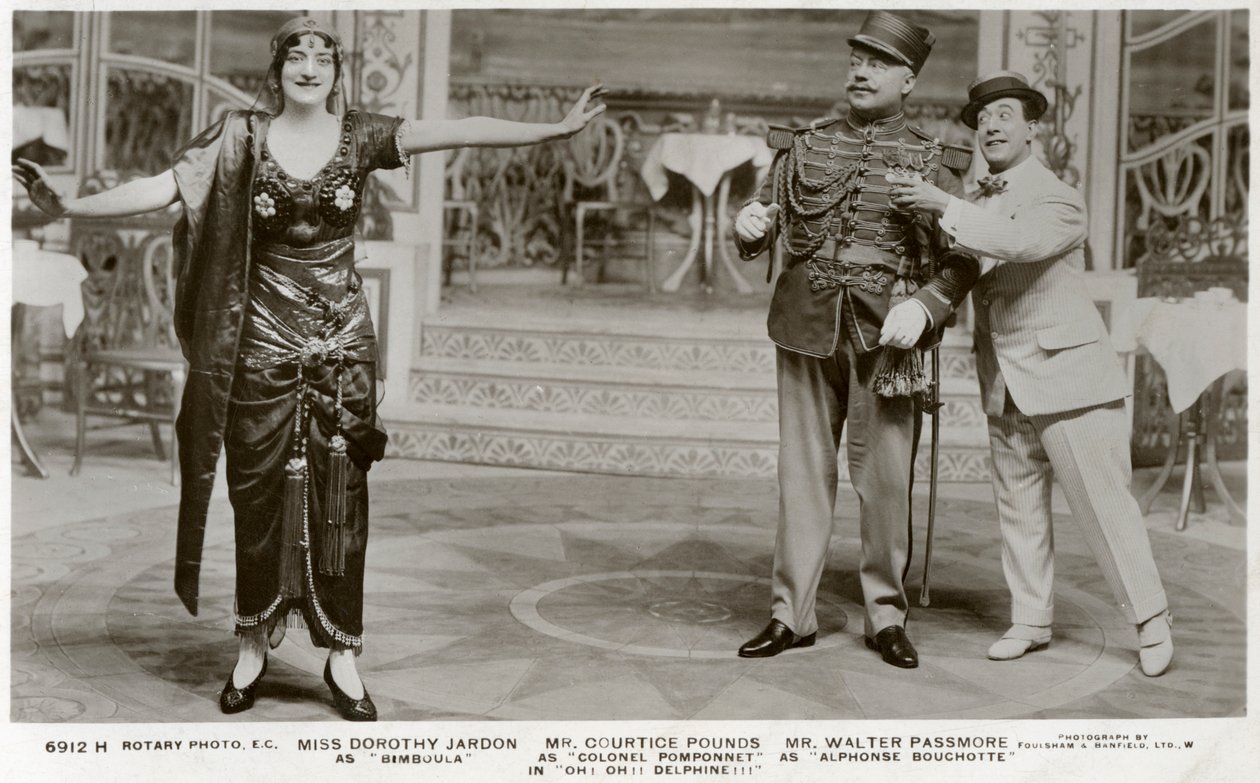 Members of the Cast of Oh! Oh! Delphine!!!, c1916 by Rotary Photo