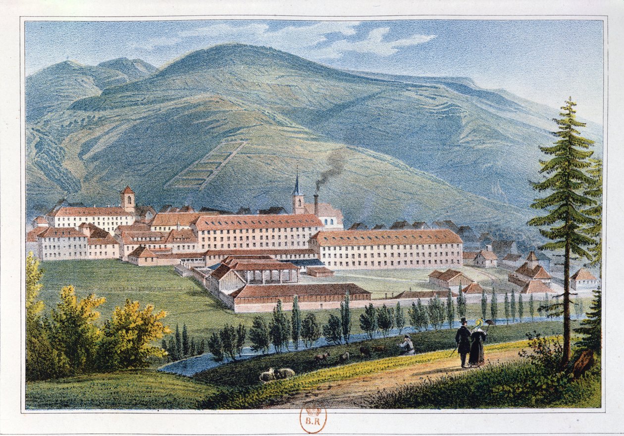 Factory of Messrs Hartmann und Fils, Munster, Alsace, France, 1842 by Rudolf Huber