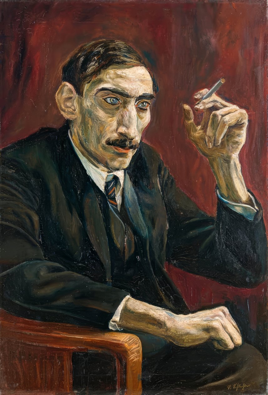 Portrait of an Oriental Journalist by Rudolf Schlichter