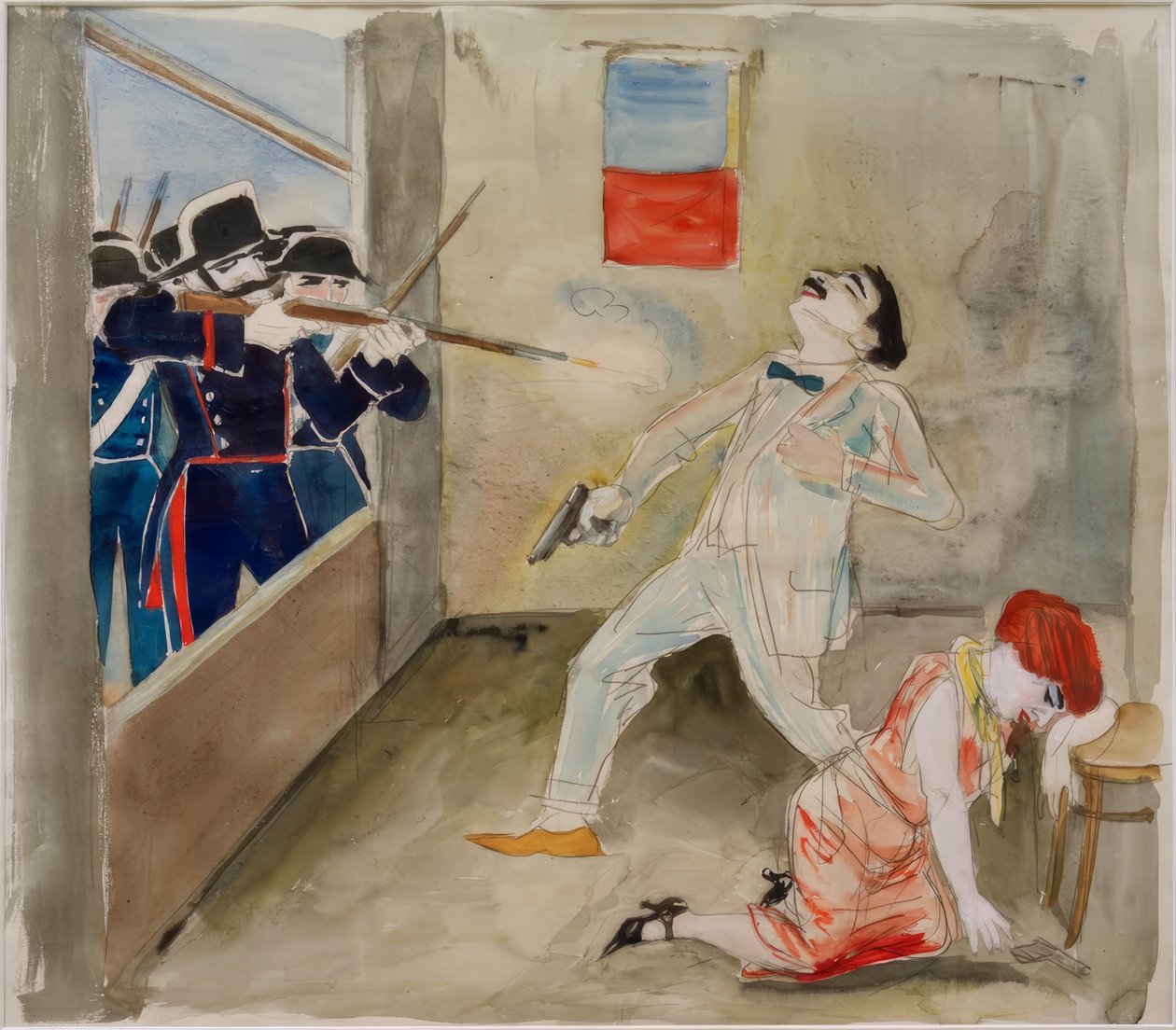 Death of the Anarchist Moro by Rudolf Schlichter