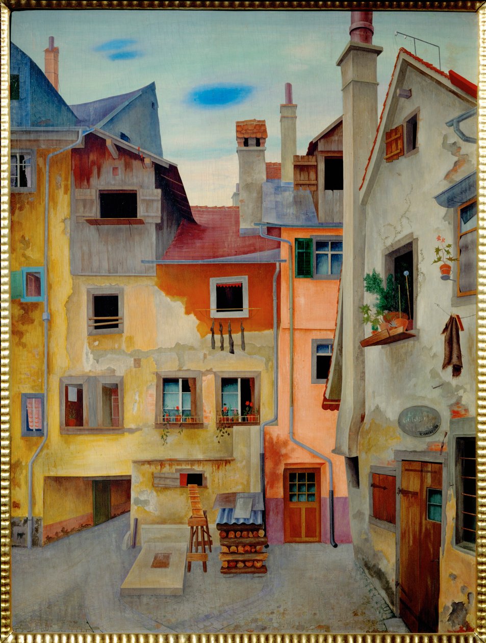 Old Houses in Lindau by Rudolf Wacker