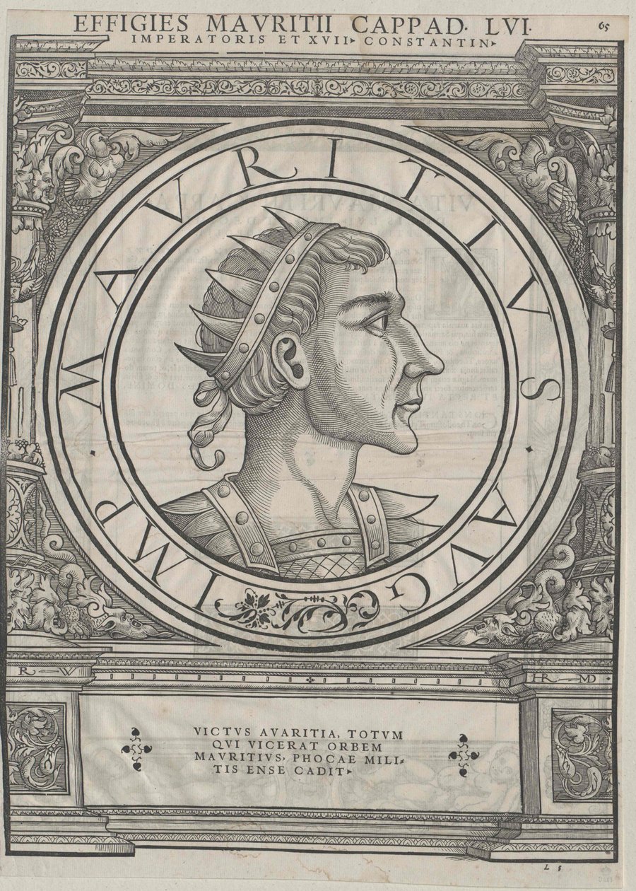 Eastern Roman Emperor Maurice by Rudolph Wyssenbach