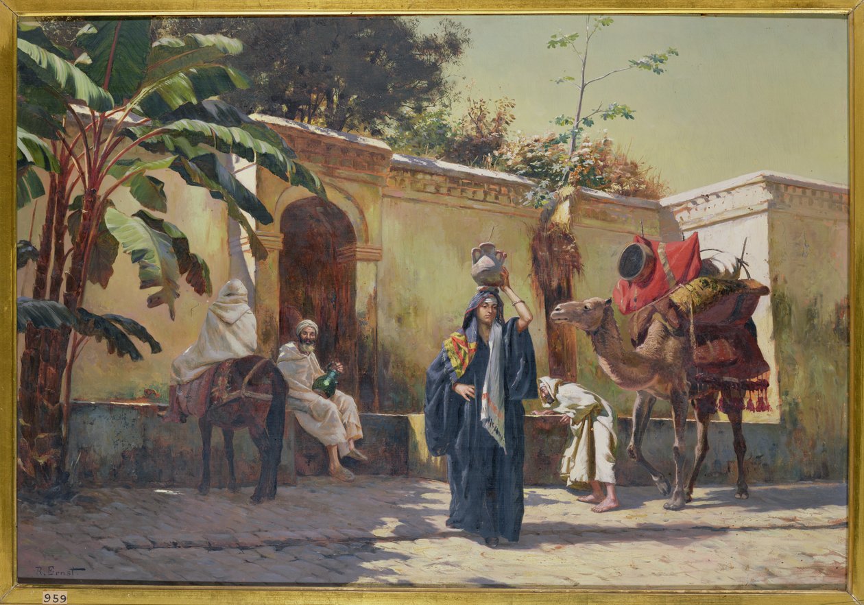 Moroccan Scene by Rudolphe Ernst: Premium art reproduction