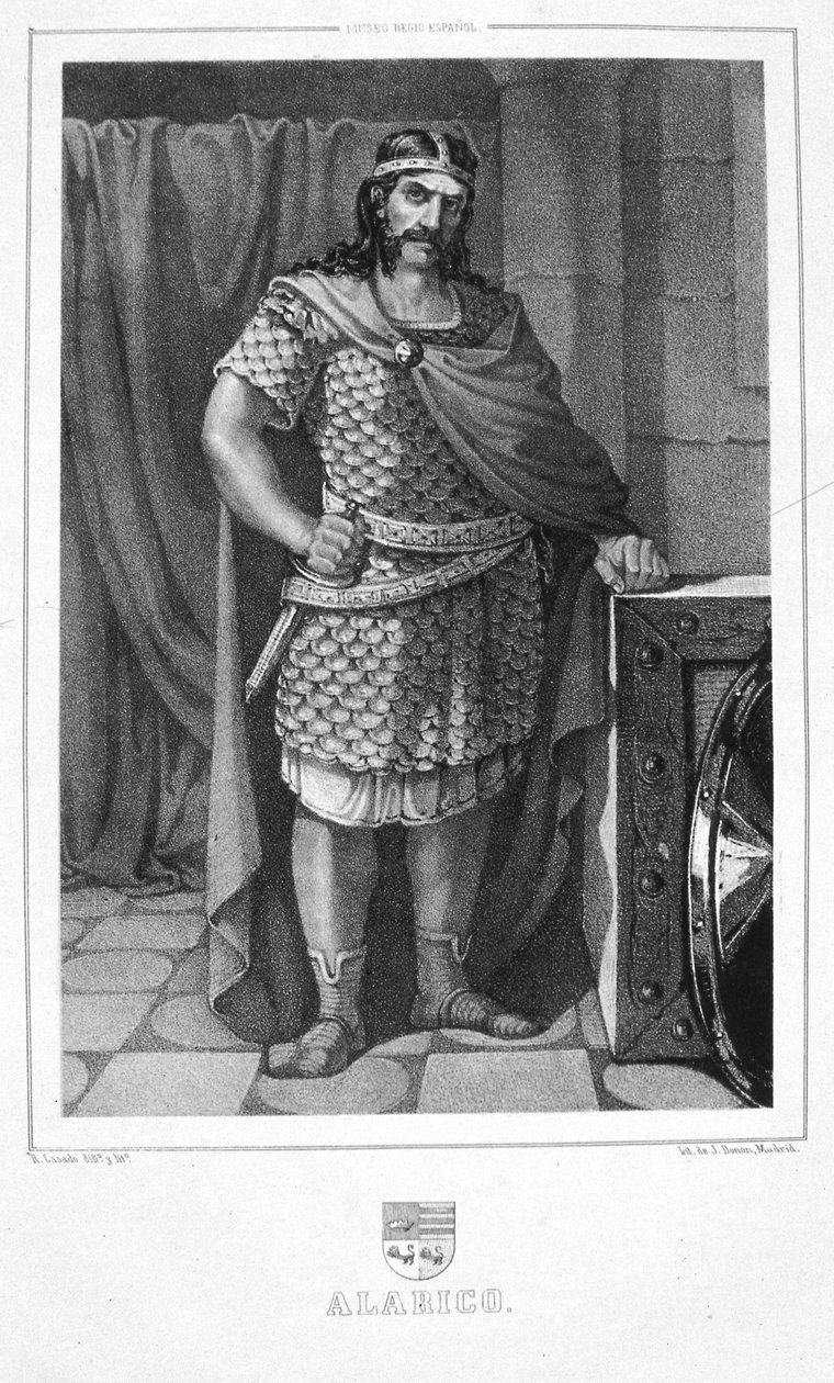 Alaric II, King of the Visigoths by Rufino Casado