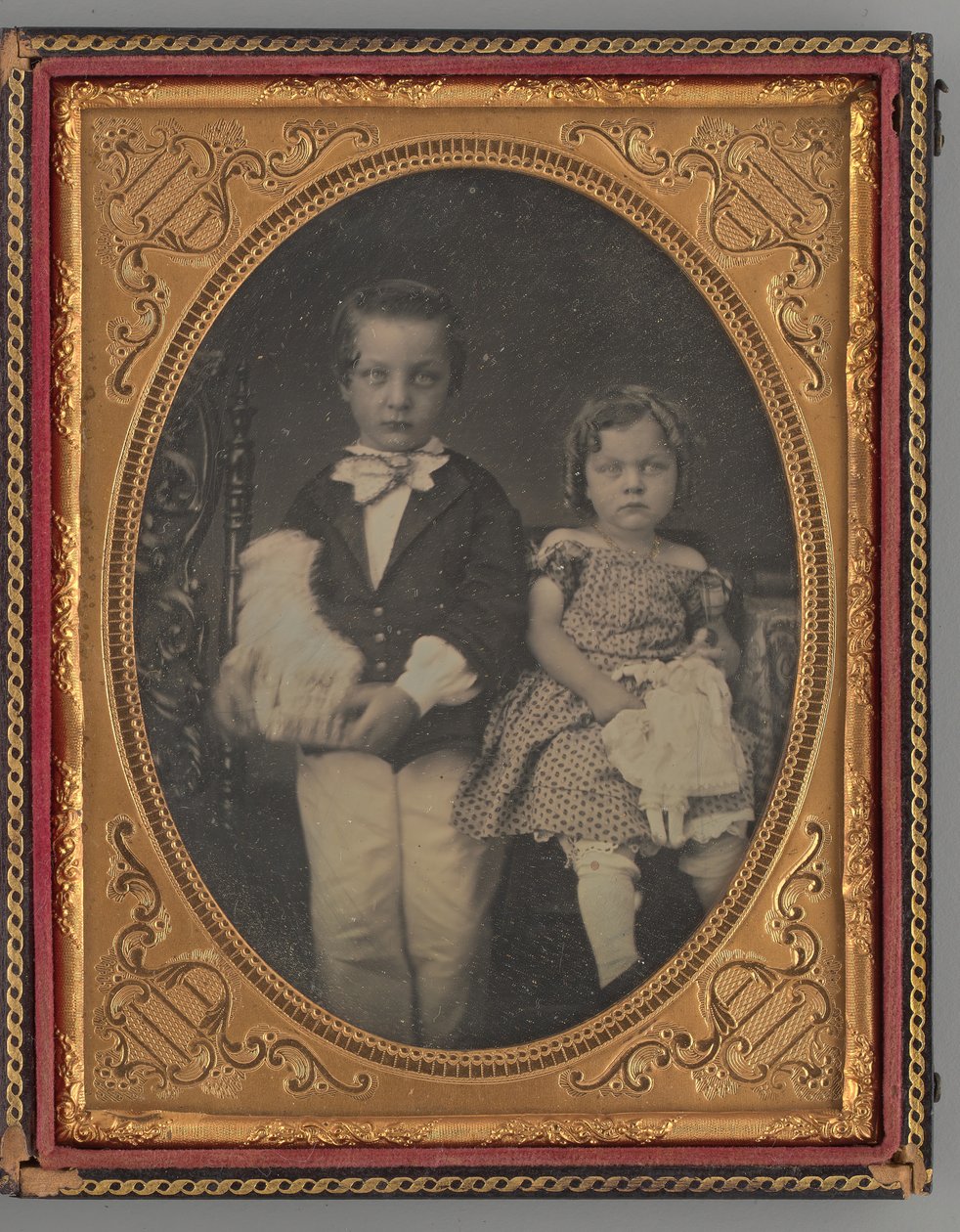 Untitled Portrait of a Boy and Girl by Rufus Anson