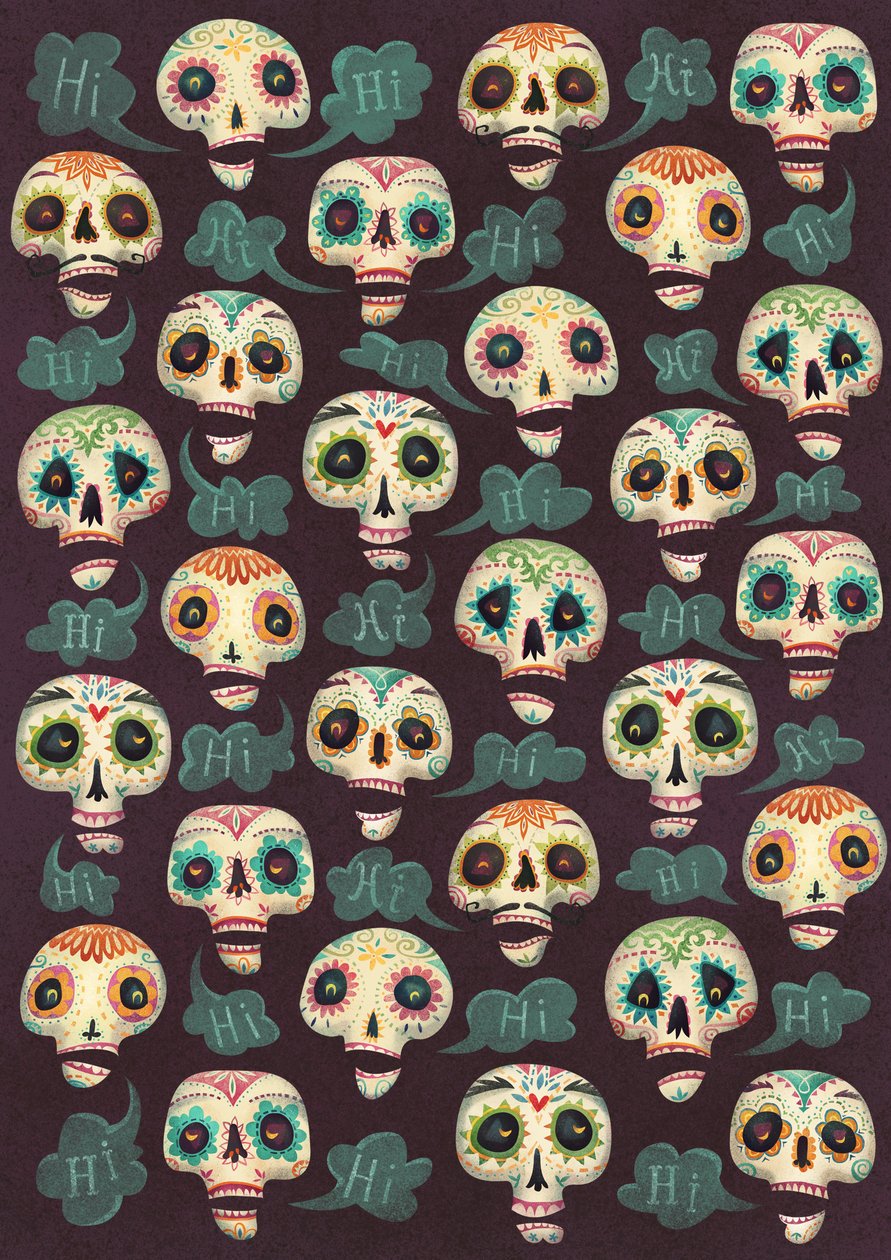 Halloween Pattern, 2015 by Runa Anastasiya Rudaya