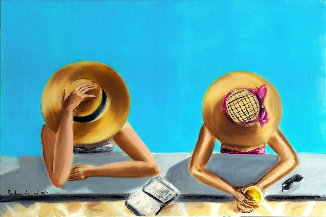 At the Pool by Ruslana Levandovska