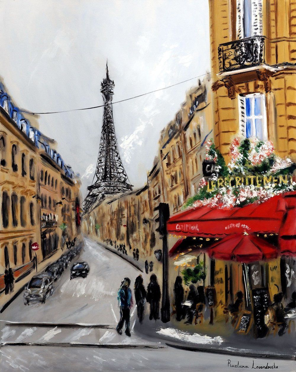 Le Recrutement Paris - with Gold Embellishment by Ruslana Levandovska