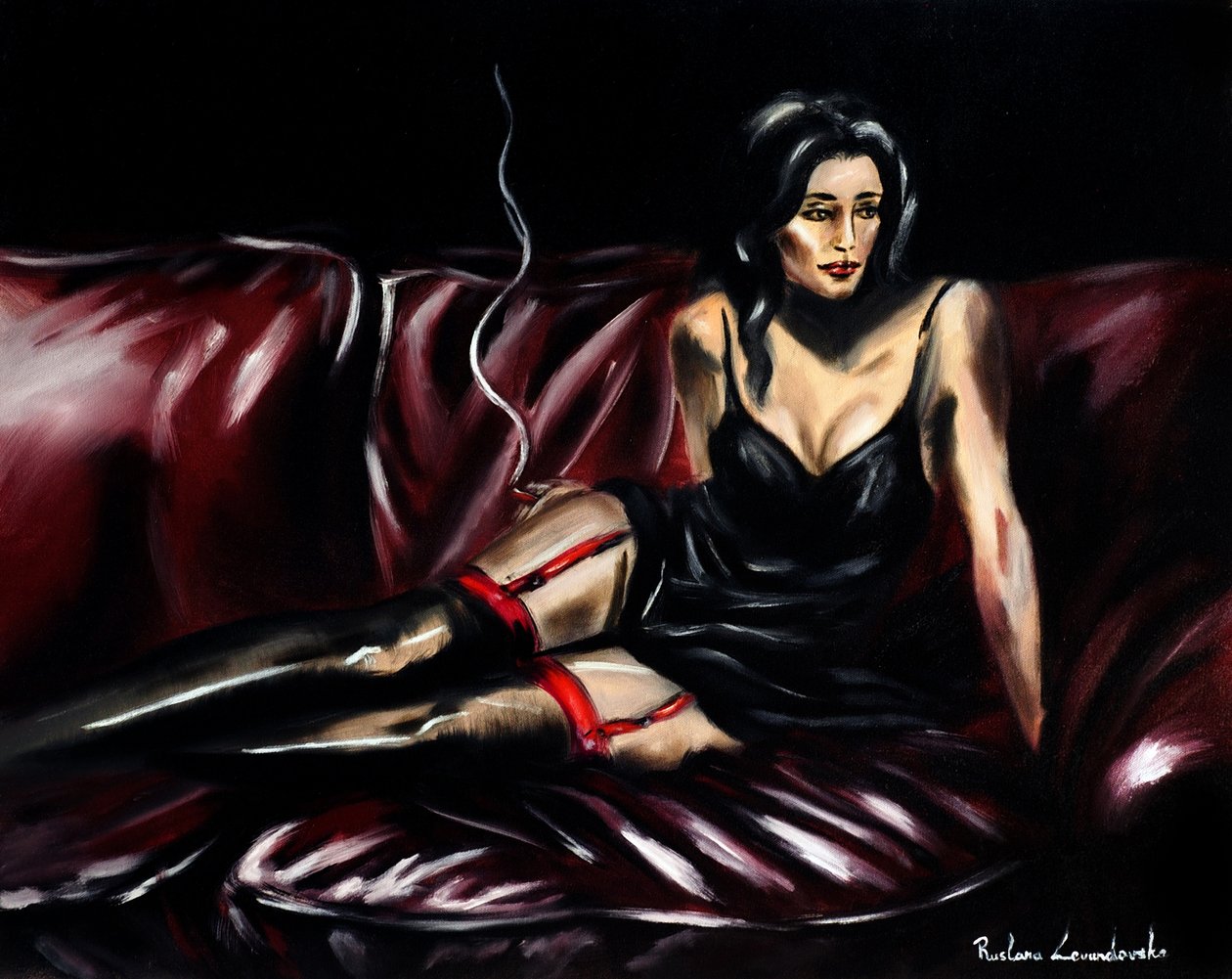 Sultry in Shadows, 2025 by Ruslana Levandovska