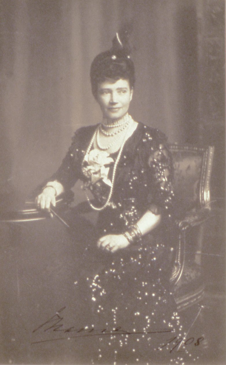 Portrait of Empress Maria Feodorovna, 1908 by Russian Photographer