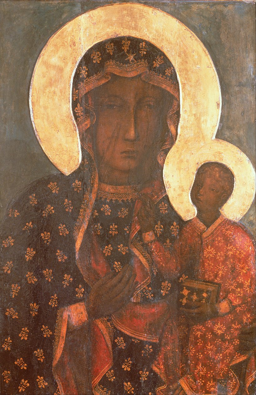 The Black Madonna of Jasna Gora by Russian School
