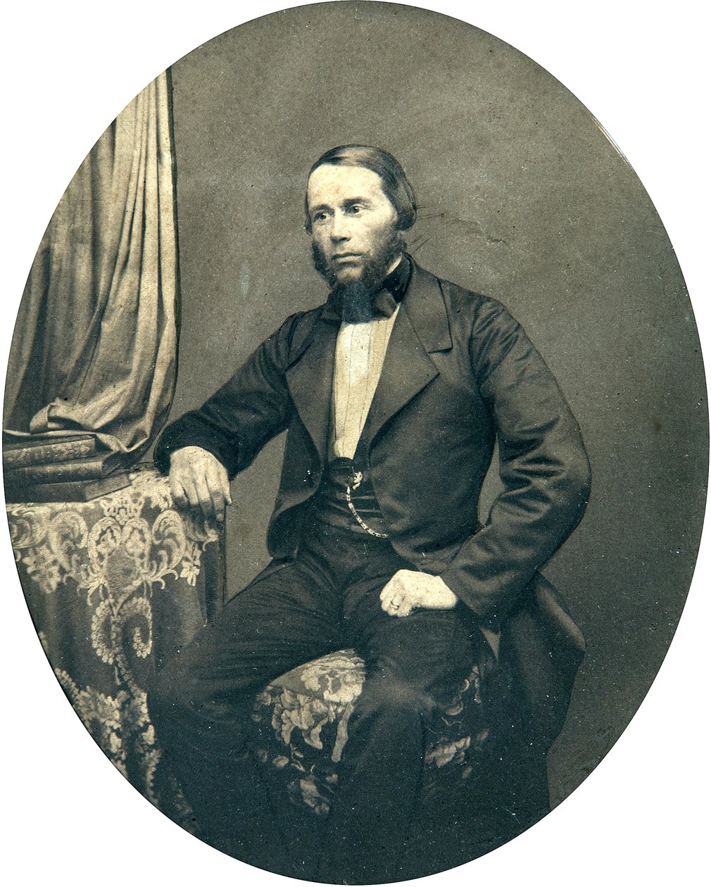 Portrait of the Philologist and Linguist Yakov K. Groth by Russian Photographer