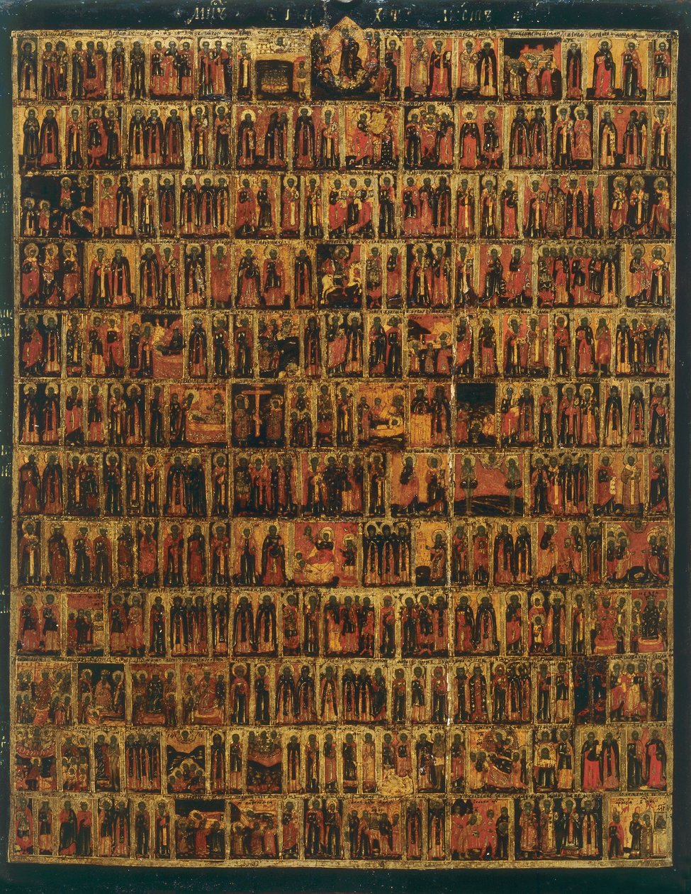 Menology from September to February, from the Russian School by Russian School
