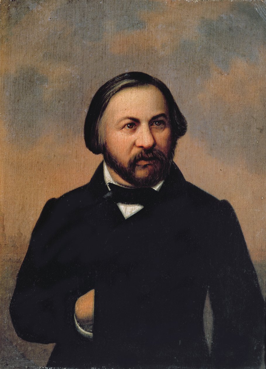 Portrait of Mikhail Ivanovich Glinka (1804-57), 1850s