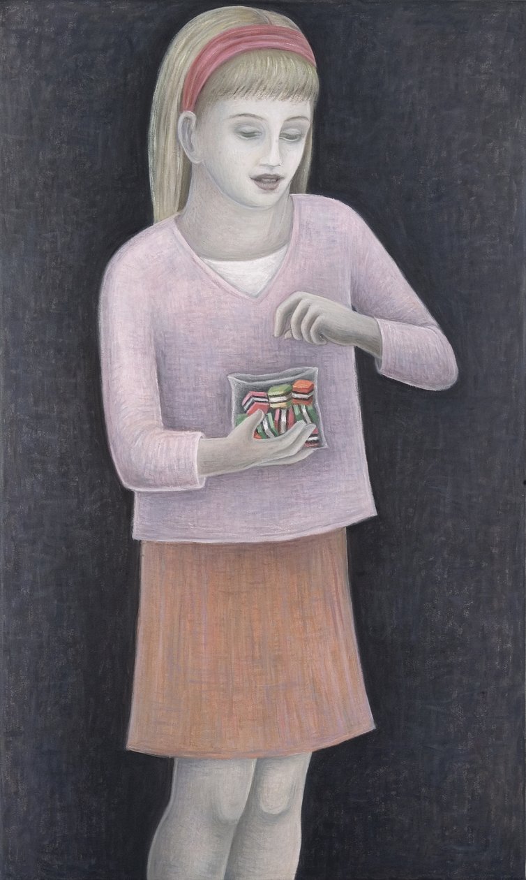 Young Girl with Sweets by Ruth Addinall