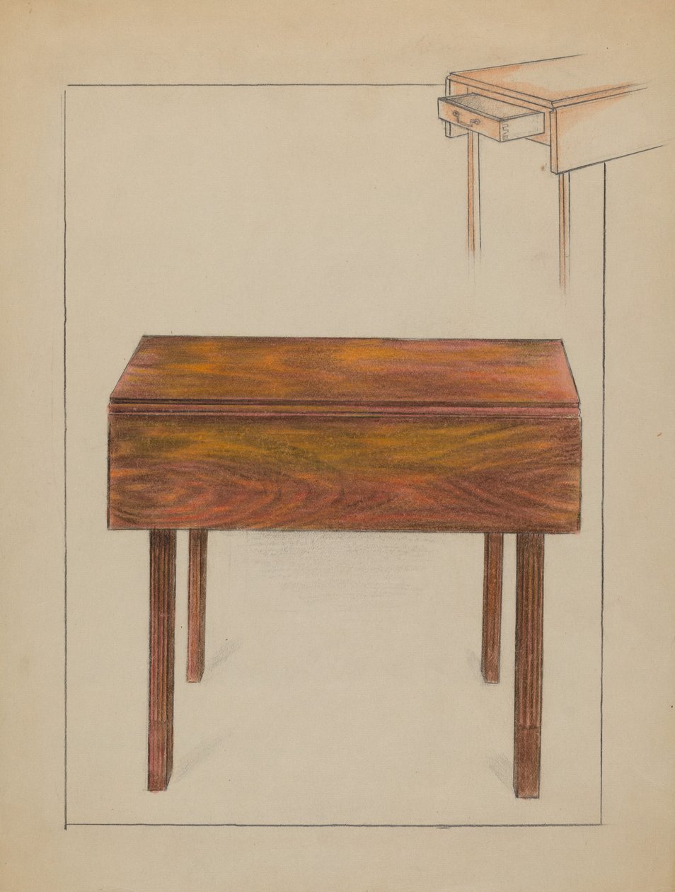 Drop Leaf Table by Ruth Bialostosky
