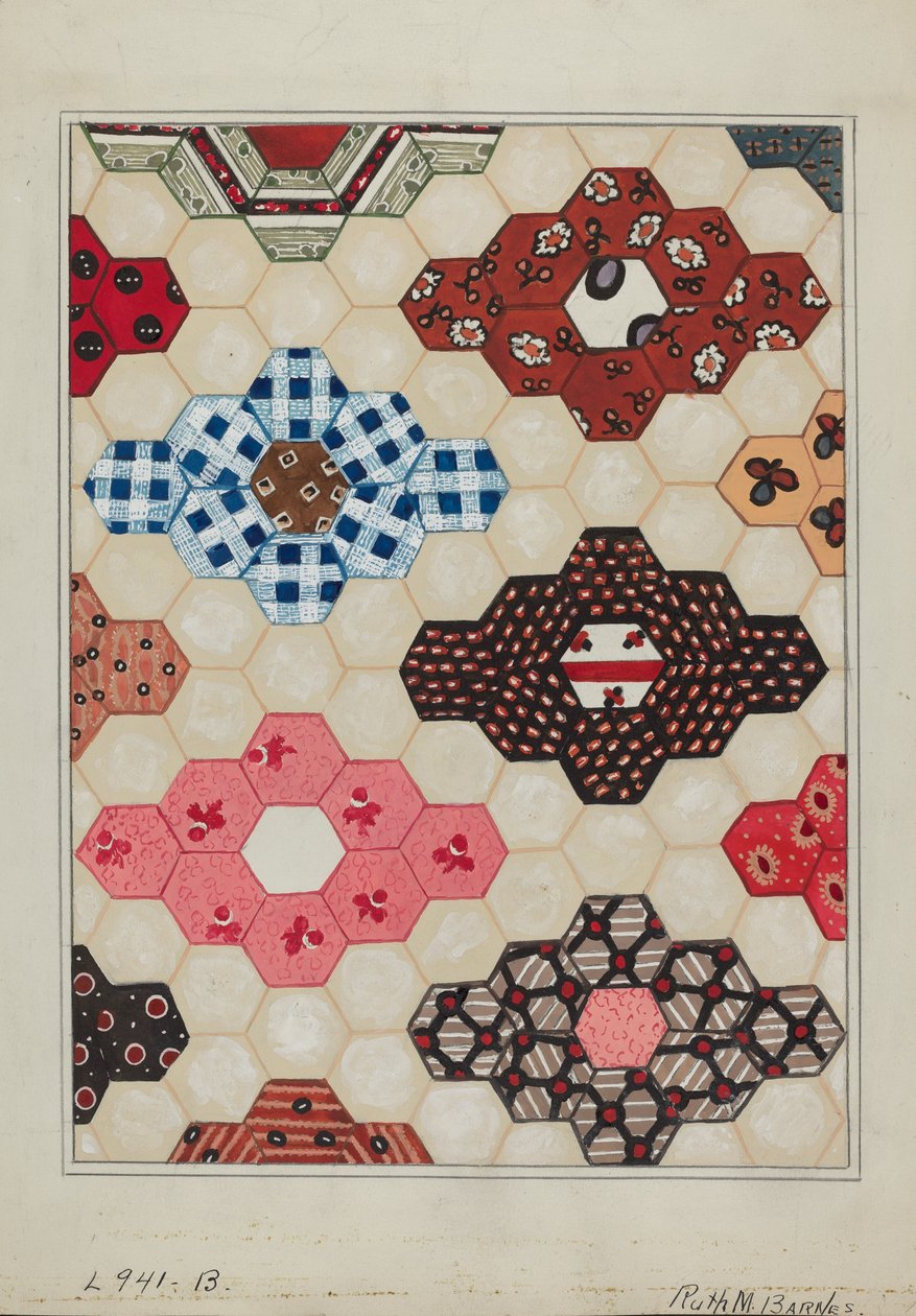 Quilt 1 Section, c. 1936 by Ruth M Barnes