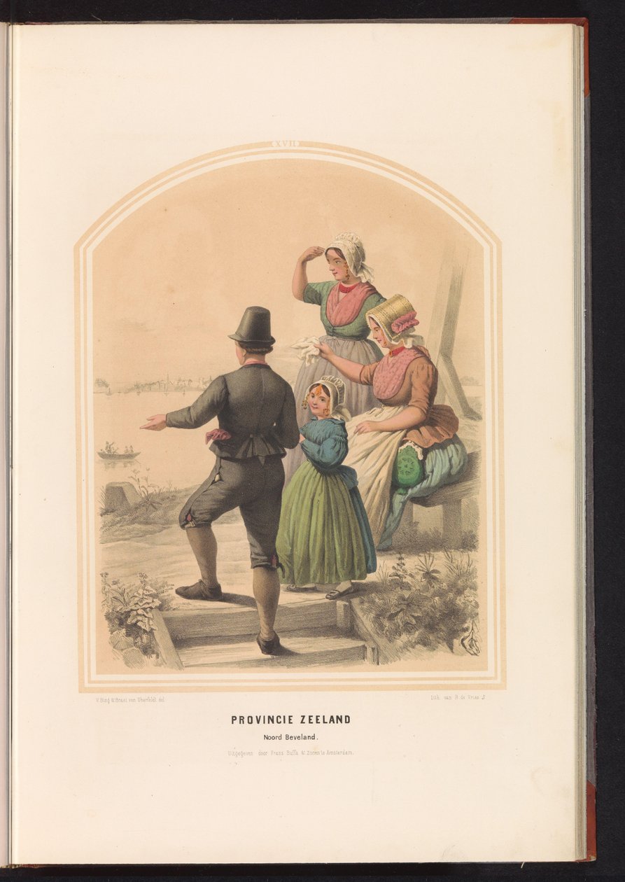 Costume of North Beveland in Zeeland, 1857 by Ruurt de Vries