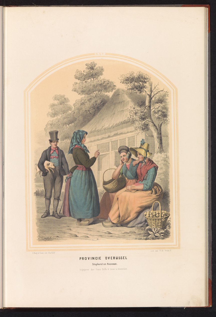 Costume of Staphorst and Rouveen in Overijssel, 1857 by Ruurt de Vries