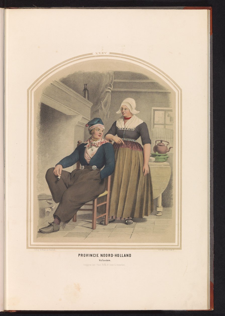 Costume of Volendam in North Holland, 1857 by Ruurt de Vries