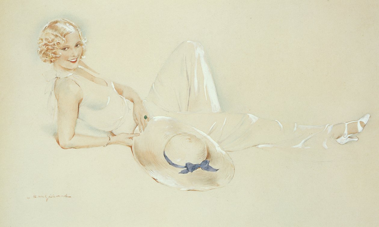 Girl with Hat by S.M. Gerard