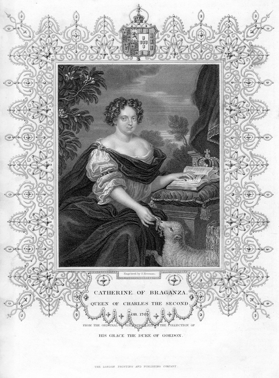 Catherine of Braganza, Queen Consort of King Charles II of England by S. Freeman
