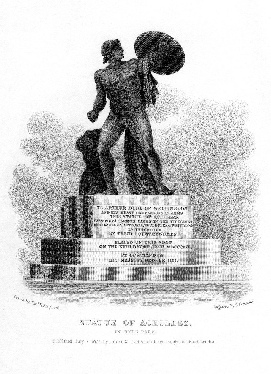 Statue of Achilles, Hyde Park, London by S. Freeman