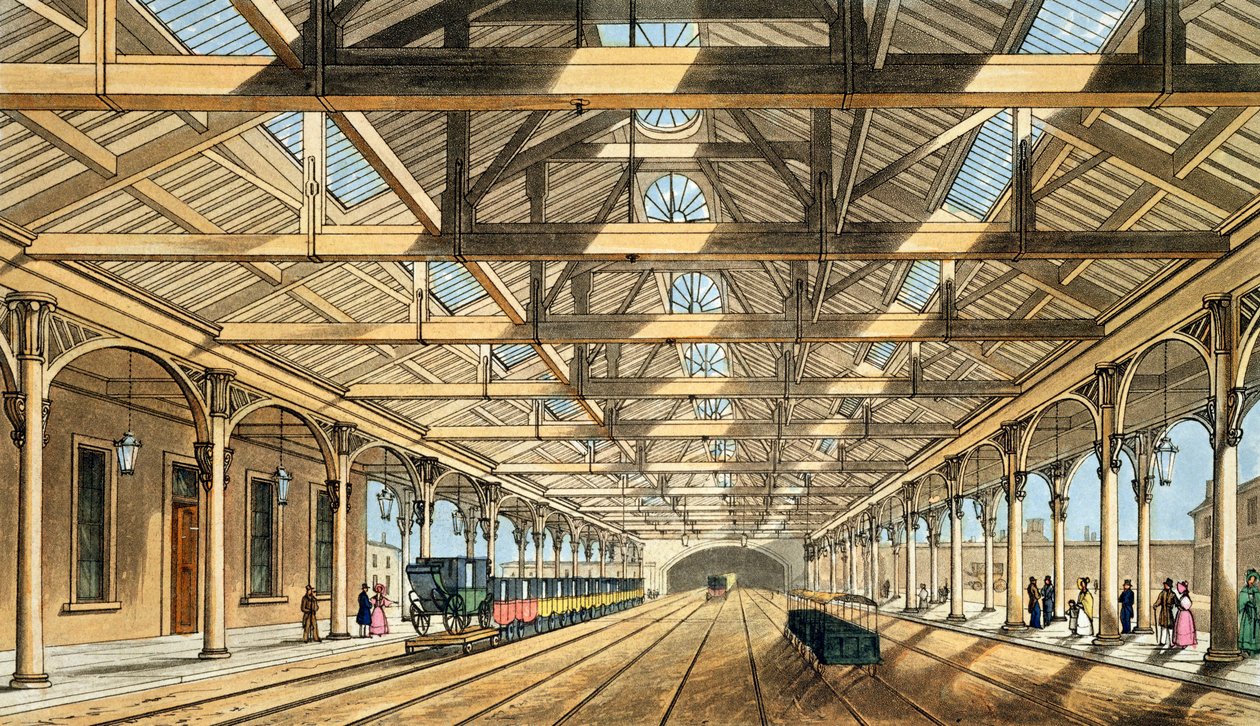 New Station, Lime Street, Entrance to the Tunnel and Booking Offices, from 