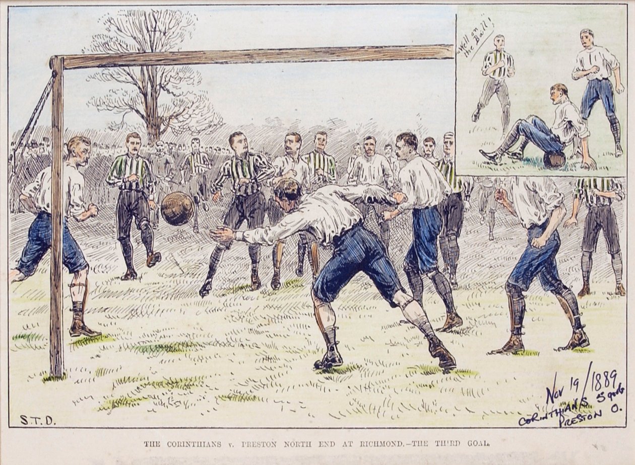The Corinthians vs. Preston North End at Richmond - The Third Goal, from 