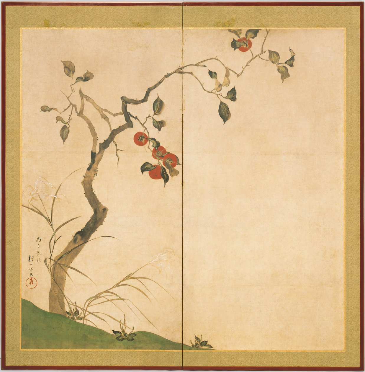 Persimmon Tree by Sakai Hoitsu